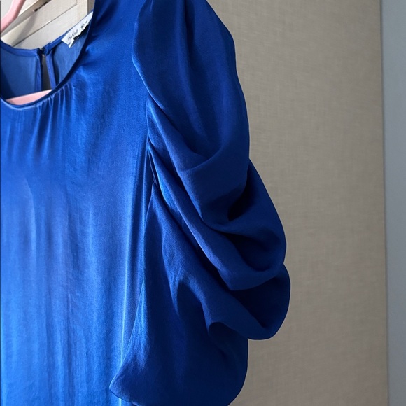 Naked Zebra Royal Blue Blouse size M - Picture 2 of 5